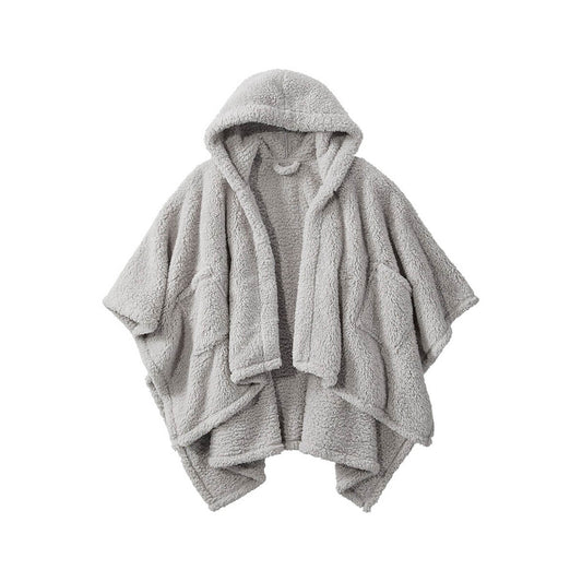 L.L.Bean Cozy Sherpa Wearable Throw - Gray