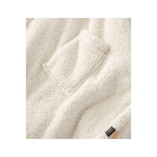 L.L.Bean Cozy Sherpa Wearable Throw - Cream