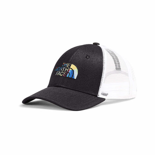 Color swatch for The North Face Mudder Trucker Hat in Fawn Grey Tnf Black