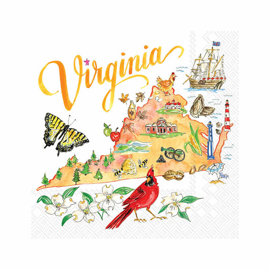 Boston International Virginia Paper Cocktail Napkins