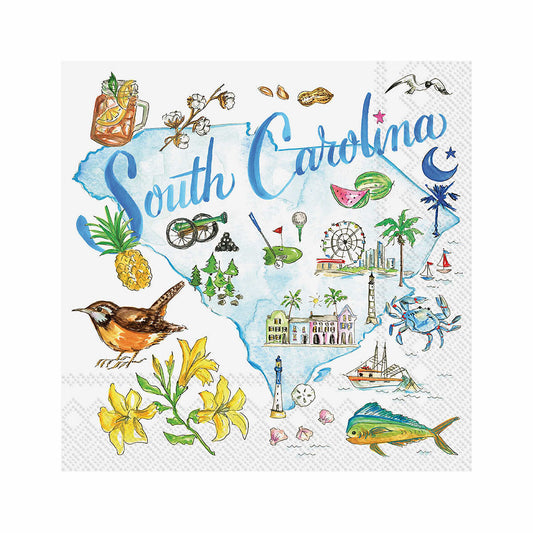 Boston International South Carolina Paper Cocktail Napkins