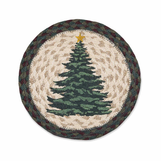 Holiday Tree Round Trivet