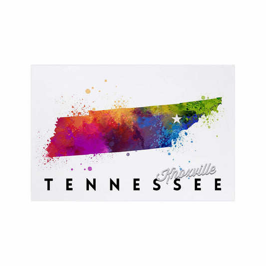 Lantern Press Knoxville Tennessee Watercolor Postcard