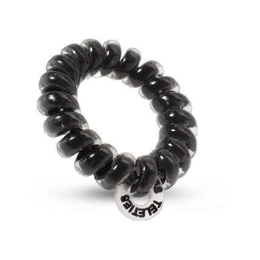 Jet Black Tiny Hair Ties - 5 Pack