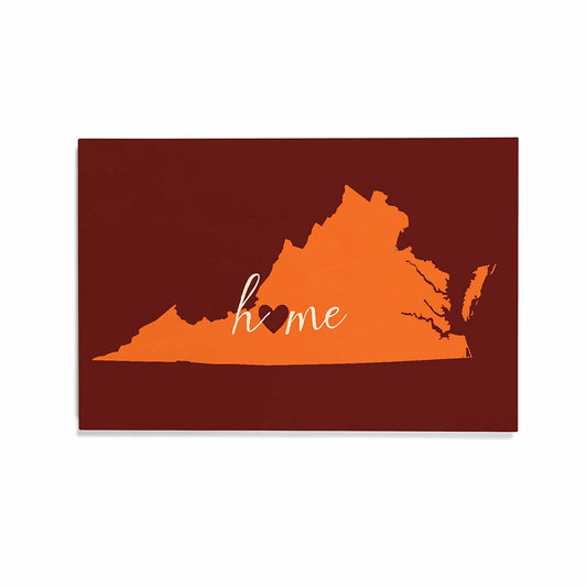 Lantern Press Roanoke Home State Wooden Magnet