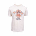 Barefoot Baby Kids' Moo Short Sleeve T-Shirt Soft Beige