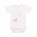 Barefoot Baby Baby Stargazer Cow Short Sleeve Onesie Soft Beige