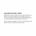 Gerrit J. Verburg Sour Apple Buttons Candy - 1 lb.