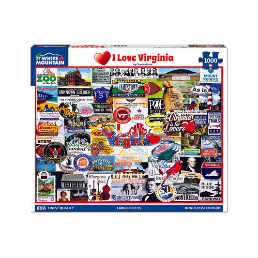 I Love Virginia Puzzle