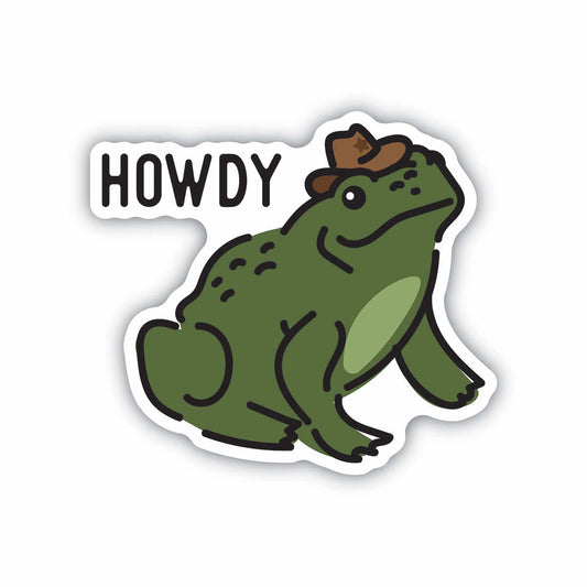 Howdy Frog Sticker
