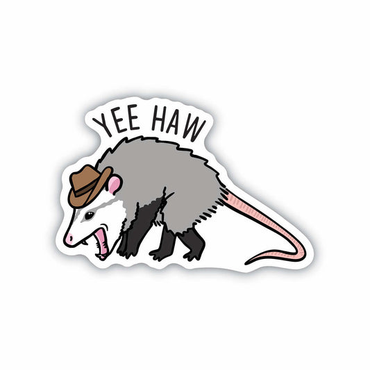 Yee-Haw Possum Sticker