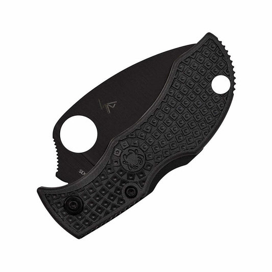 Color swatch for Manbug Wharncliffe Black Blade Knife in Black Frn