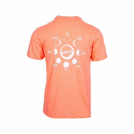 MoonPie Moon Phases Shirt Sleeve T-Shirt Htr Orange