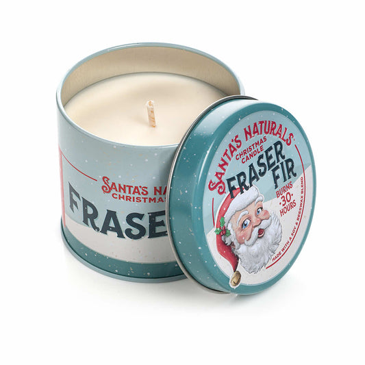 Santa's Naturals Fraser Fir Candle - 9 Ounce Tin