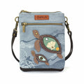 Double Pocket Crossbody Bag Indigo Turtle Tt