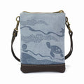 Double Pocket Crossbody Bag Indigo Turtle Tt