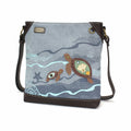 Canvas Crossbody Bag Indigo Turtle Tt