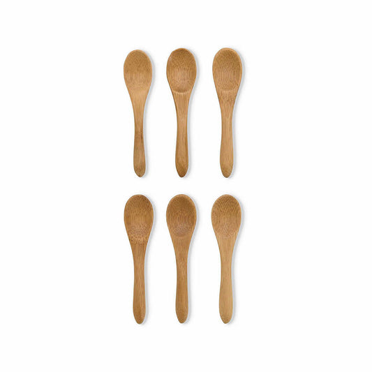 Harold Import Mini Bamboo Serving Spoons - Set of 6