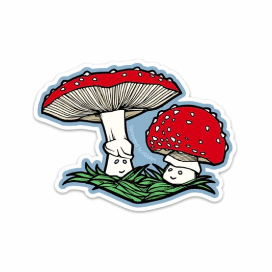 Amanita Mushroom Sticker