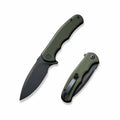 Mini Praxis Flipper Knife Green