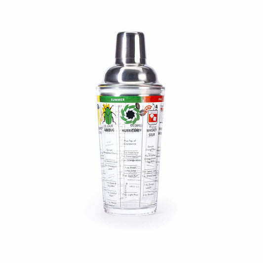 Kikkerland Four Seasons Cocktail Glass Shaker