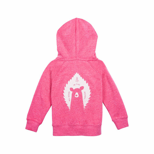 Bum Wraps Toddler Knoxville Poke the Bear Zip Hoodie Pomegranite