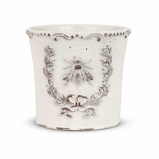 Abbott Embossed Bee Crest Planter - Medium