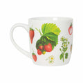 Vintage Strawberries Porcelain Mug