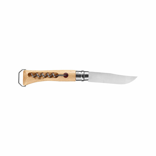 No.10 Corkscrew Stainless Steel Folding Knife with Bottle Opener