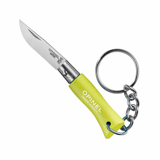 No.02 Stainless Steel Pocket Knife with Keychain Cyan