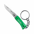 No.02 Stainless Steel Pocket Knife with Keychain Green