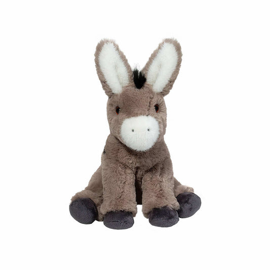 Douglas Cuddle Toys Jackie Soft Donkey Plush Toy Grey Black