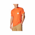 Men's Clemson University Tech Trail Short Sleeve Pocket T-Shirt Spark Orange