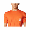 Men's Clemson University Tech Trail Short Sleeve Pocket T-Shirt Spark Orange