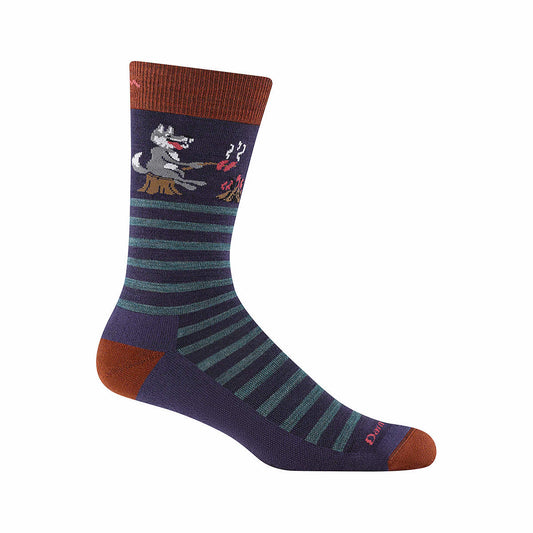 Men's Wild Life Crew Lightweight Lifestyle Socks Blackberry