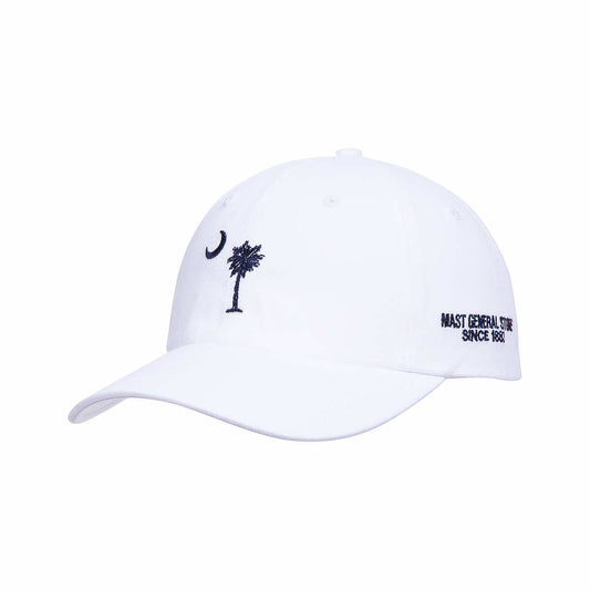 Mast General Store Palmetto Moon Embroidered Twill Hat White