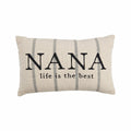 Grandma Names Striped Pillows Nana