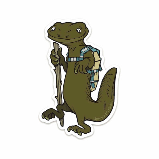 Hiking Hellbender Sticker