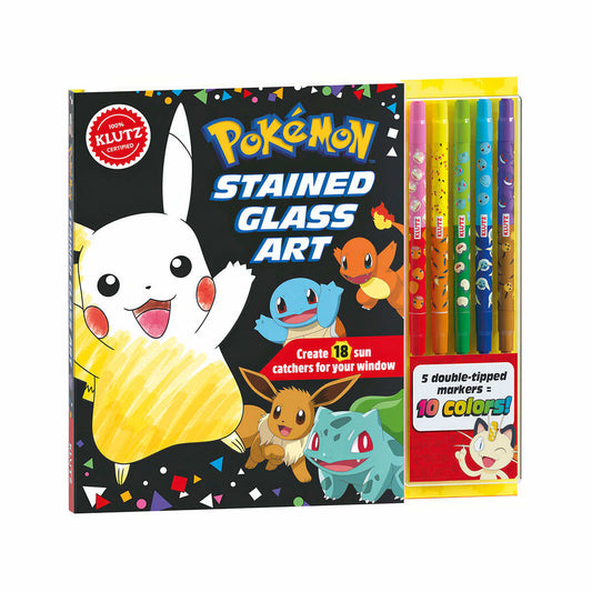 Klutz Pokemon Stained Glass Art Book