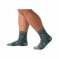 Wide Open Women's Foliage Lightweight Micro Crew Socks Teal