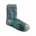 Wide Open Women's Foliage Lightweight Micro Crew Socks Teal