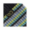 Wide Open Women's Multi Stripe Cushioned Micro Crew Socks Charcoal