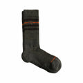 Wide Open Men's Vintage Stripe Cushioned Crew Socks Forest