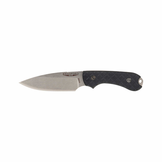 Bradford Knives Guardian 3 Knife - Stonewash Finish Black G