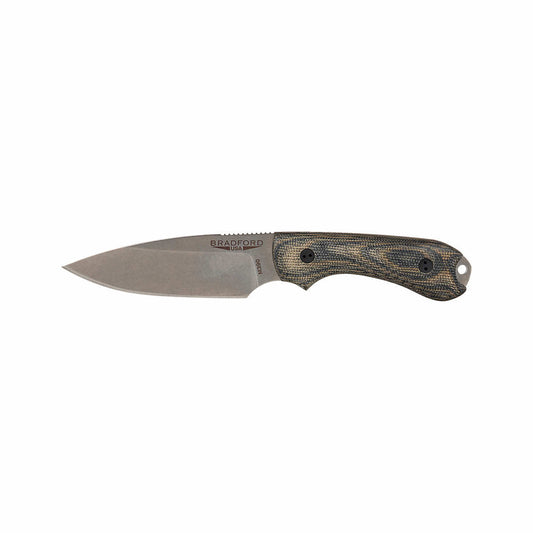 Bradford Knives Guardian 3 Knife - Stonewash Finish Camo