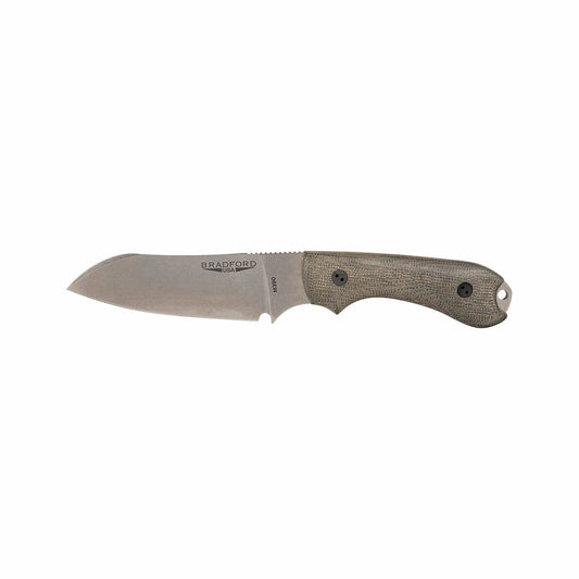 Bradford Knives Guardian 3 Sheepsfoot Knife - Nimbus Finish Od Green