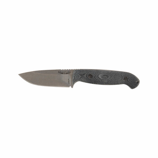 Bradford Knives Guardian 4.5 Knife - Stonewash Finish Black