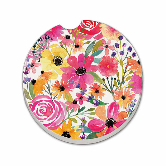 Floral Frenzy Car Coaster