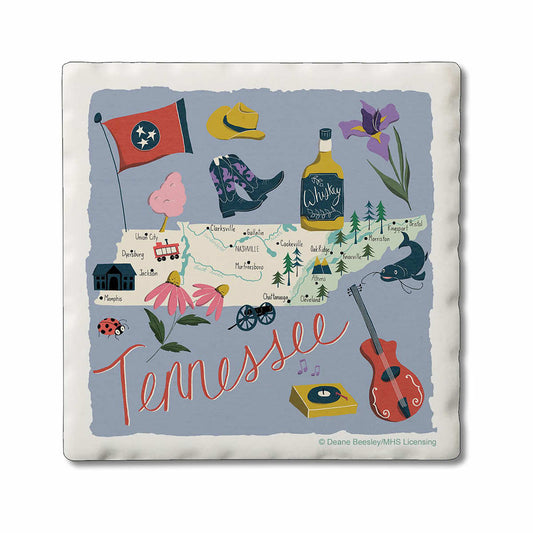 Tennessee Home State Coaster Set