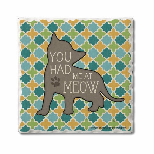 Cold Nose Warm Heart Coaster Cat Meow